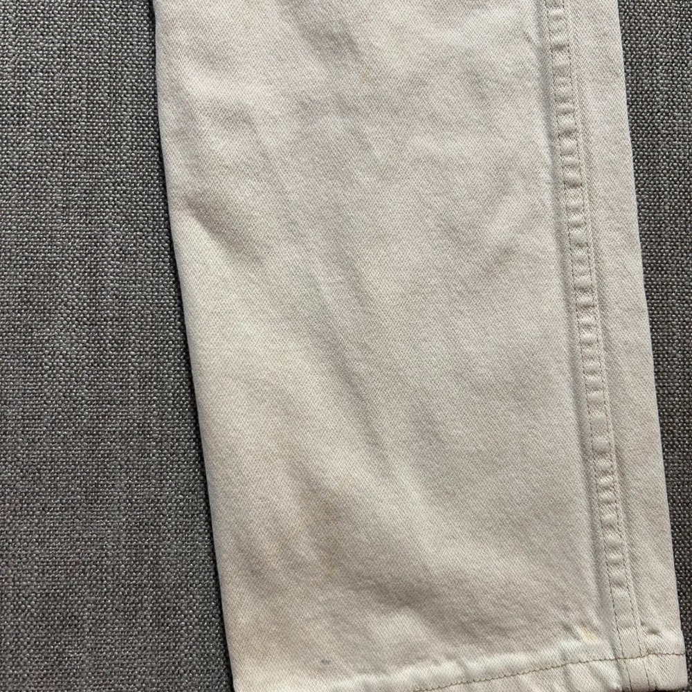 Wrangler 13MWZTN Cowboy Cut Jeans Mens 31x32 Tan Bone White Straight Leg Denim - Picture 4 of 8